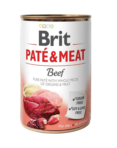 BRIT Pate&Meat beef 400 g veisepasteet koertele