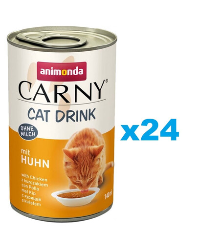ANIMONDA Carny Cat Drink with Chicken 24x140 ml  kanaga