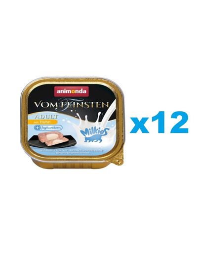 ANIMONDA Vom Feinsten Adult Milk Centr with Chicken&Yoghurt 12x100 g kana ja jogurt