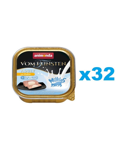 ANIMONDA Vom Feinsten Adult Milk Centr with Chicken&Yoghurt 32x100 g kana ja jogurt