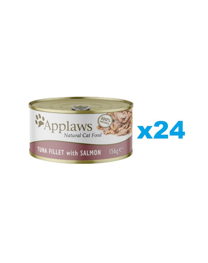 APPLAWS Cat Adult Tuna with Salmon in Broth тунец с лососем в бульоне 24x156 г