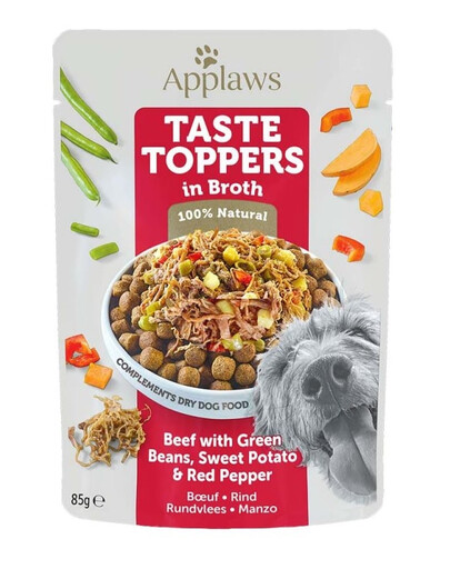 APPLAWS Taste Toppers Veiseliha, rohelised oad, pipar puljongis 85 g