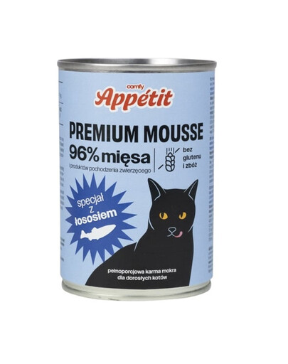 COMFY PREMIUM Mousse lõhega kassidele 400 g