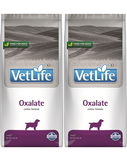 Farmina Vet Life Oxalate koertele oksalaat-, uraat- ja tsüstiinkivide vähendamiseks 12 кg x 2