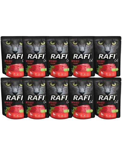 DOLINA NOTECI Rafi Cat märja kassitoit veiselihaga 10x300 g