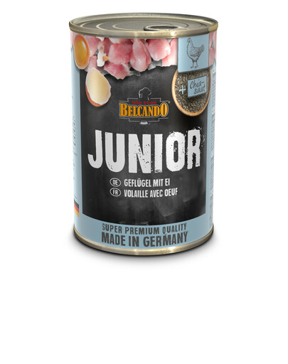 BELCANDO Junior  linnuliha ja munad kutsikatele 6 x 400 g