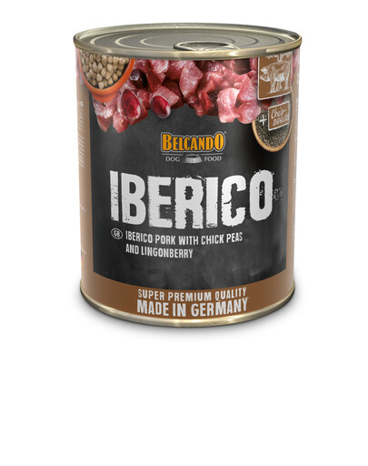 BELCANDO Super Premium Iberico  6 x 800 g sealiha, kikerherned ja mustikas