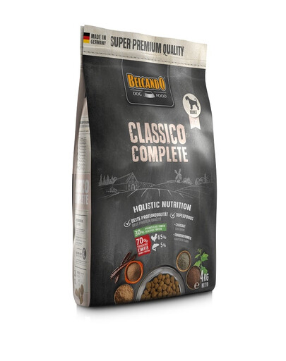 BELCANDO Classico Complete 4 kg täiskasvanud koerte  (kodulindudest 65 %, kalast 5 %)