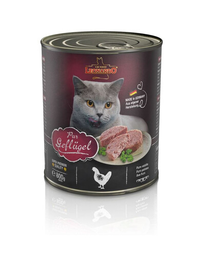 LEONARDO Quality Selection Kodulinnukonservid kassidele 6 x 800 g