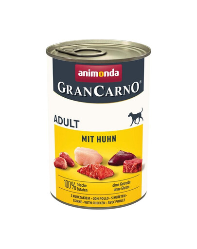 ANIMONDA GranCarno Adult with Chicken 400 g  kana täiskasvanud koertele