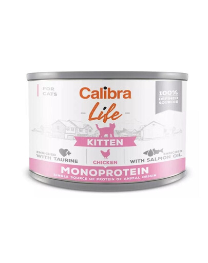CALIBRA Cat Life Kitten Chicken 200g monoproteiinne kanatoit kassipoegadele