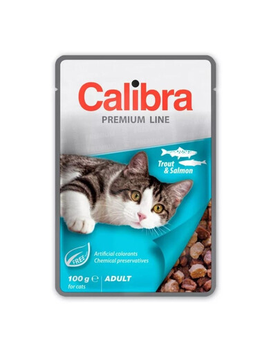 CALIBRA Cat Premium Line Adult Trout&Salmon 100 g forelli ja lõhega kassidele