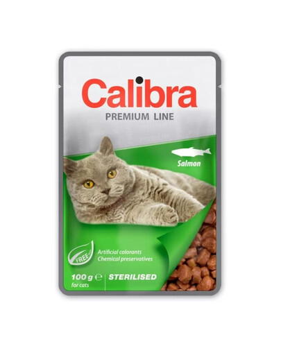 CALIBRA Cat Premium Line Steriliseeritud lõhe 100 g lõhega steriliseeritud kassidele
