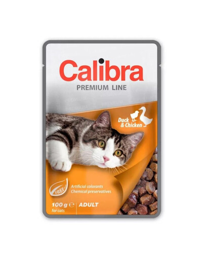 CALIBRA Cat Premium Line Adult Duck&Chicken 100 g koos pardi ja kanaga kassidele