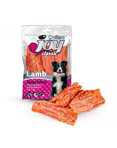 CALIBRA Dog Joy Classic Large Lambafilee 80 g suured lambalihafileed