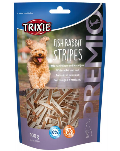 TRIXIE PREMIO Stripes maiuspala küüliku ja tursaga 100 g
