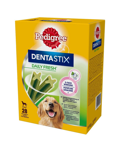PEDIGREE DentaStix Daily Fresh kanamaitselised maiuspalad suurtele tõugudele 4x270g