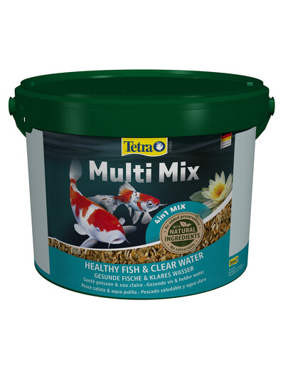 TETRA Pond Multi Mix 10 L helbed tiigikaladele sobib ideaalselt vesilaste ja kahepaiksete toitmiseks.
