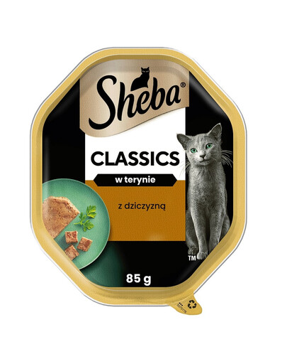 SHEBA Classics tacka 85 g w terynie z dziczyzną