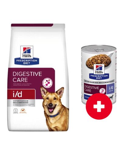 HILL'S Prescription Diet Canine i/d 4 kg koeratoit seedetrakti haigustega koertele + 1 purk TASUTA