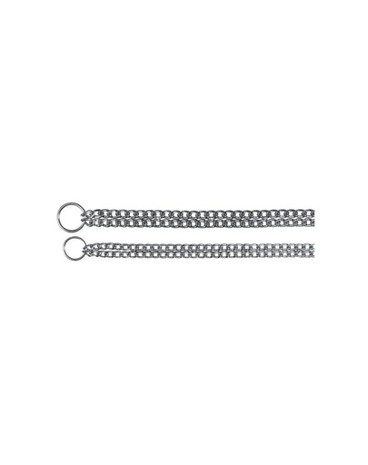 Trixie dviguba metalinė grandinėlė 55 cm 2.5 mm