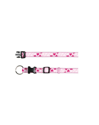 Trixie antkaklis Rose Heart l-xl 40-65 cm / 25 mm rožinis