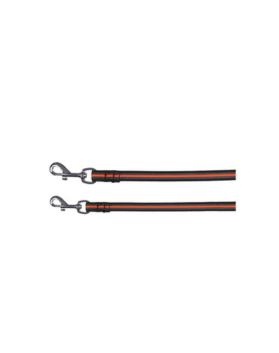 Trixie pavadėlis "Fusion Tracking Lead" 5 m / 17 mm juodas - oranžinis