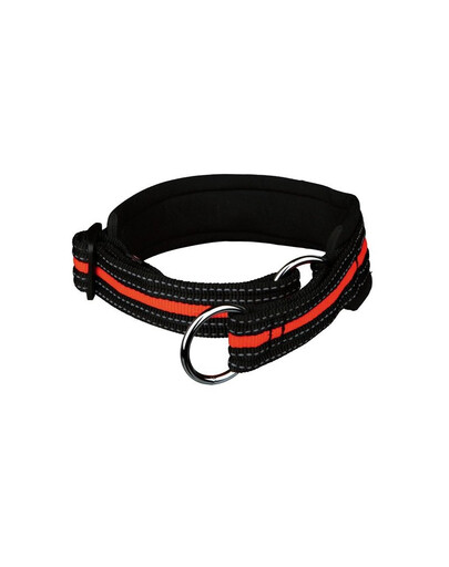 Trixie antkaklis Fusion Choke 33 - 39 cm / 25 mm juodas - oranžinis