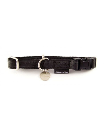 Zolux reguliuojamas antkaklis Mac Leather 10 mm juodas