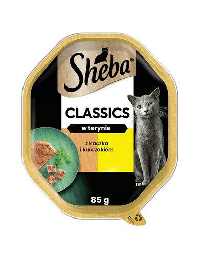 SHEBA Classics taldrik 22x85 g terrakotast pardi ja kanaga