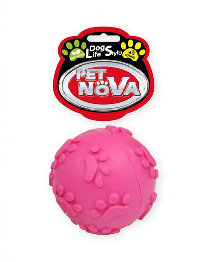 PET NOVA DOG LIFE STYLE pall 6cm heliga, roosa, piparmündi aroomiga
