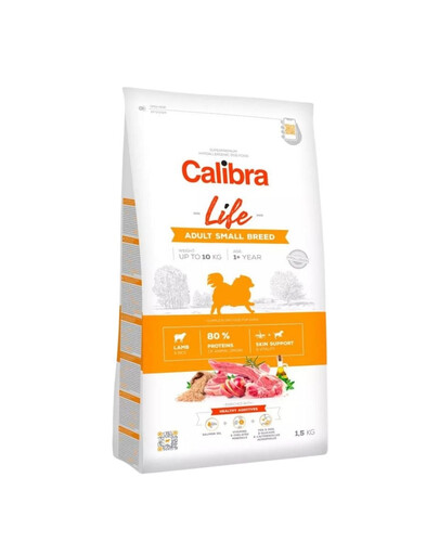 CALIBRA Dog Life Adult Small Breed Lamb 1,5 kg väikest tõugu koertele lambaliha