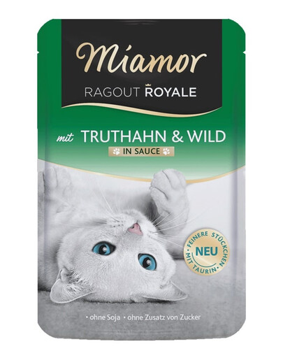 MIAMOR RAGOUT ROYALE Kalkuniliha ja hirveliha kastmes 100 g