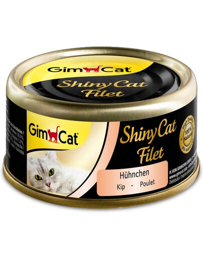 GIMCAT Shiny Cat Filet Chicken in Broth 70 g koos kanaga puljongis