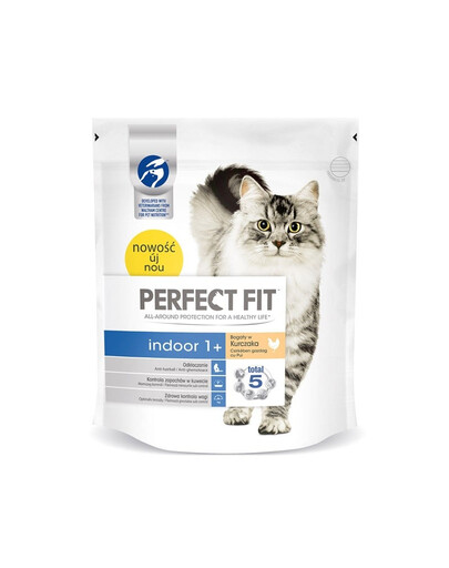 Perfect Fit Indoor 1+ toit, rikkalikult kanaliha 5 X 750 g
