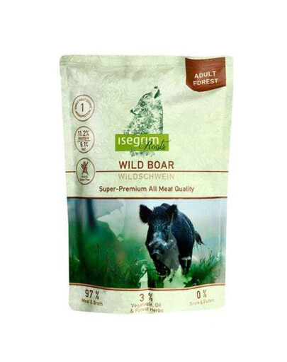 ISEGRIM Adult Forest Roots  Кабан и пастернак 410 г