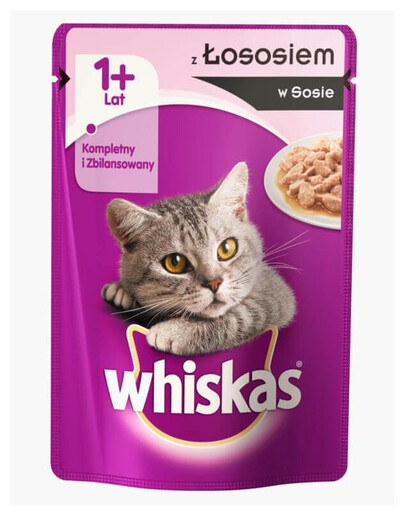 WHISKAS konserv kassidele lõhega 100 g
