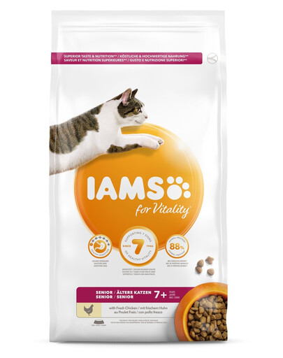 IAMS For Vitality kasside kuivtoit erinevad maitsed 100 g eakatele kassidele / kastreeritud kassidele / karvapallide moodustumise korral