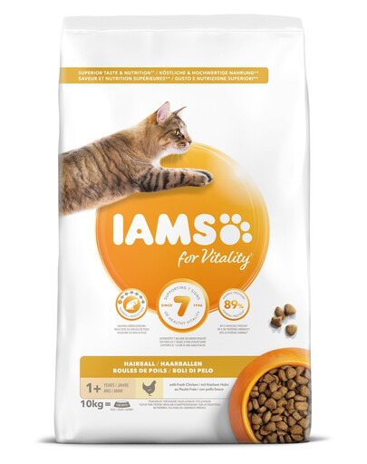 IAMS For Vitality kasside kuivtoit erinevad maitsed 100 g eakatele kassidele / kastreeritud kassidele / karvapallide moodustumise korral