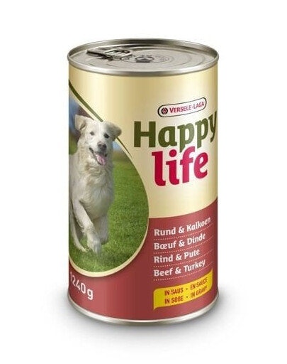 Versele-Laga Happy Life Beef &Turkey - ėdalas su jautiena ir kalakutiena 1,24 kg