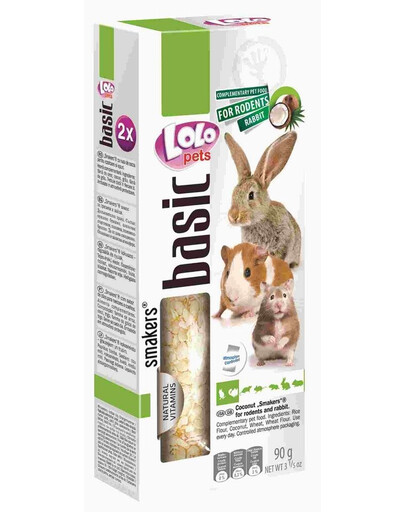 Lolo Pets Smakers su kokosais žiurkėnams 90 g