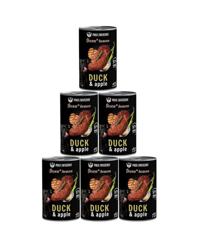 PAKA ZWIERZAKA Seventh Heaven Pardid õunaga (duck&apple) 6x400 g