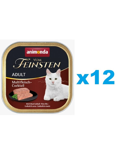ANIMONDA Vom Feinsten Adult multi lihakokteil 12x100 g