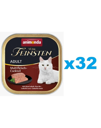 ANIMONDA Vom Feinsten Adult multi liha kokteil 32x100 g
