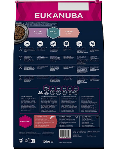 EUKANUBA Grain Free Adult Lõhe 10 kg täiskasvanud kassidele