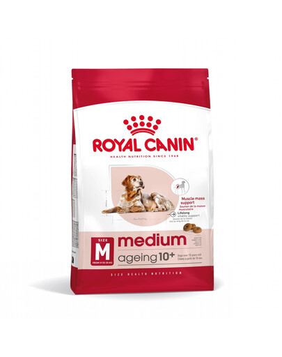 ROYAL CANIN Medium Ageing 10+ 3 kg kuivtoit küpsetele üle 10-aastastele koertele, keskmistele tõugudele
