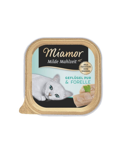 MIAMOR Milde Mahlzeit Poultry Pure&Trout 24x100g kodulinnud ja forell