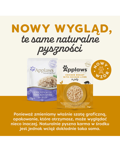 APPLAWS Saszetka 70 g mokra karma dla kota w galarecie