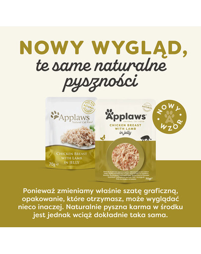 APPLAWS Saszetka 70 g mokra karma dla kota w galarecie