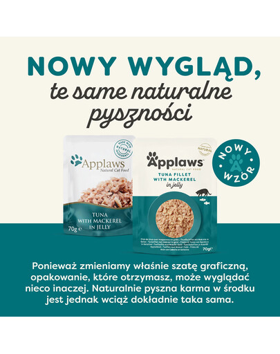 APPLAWS Saszetka 70 g mokra karma dla kota w galarecie